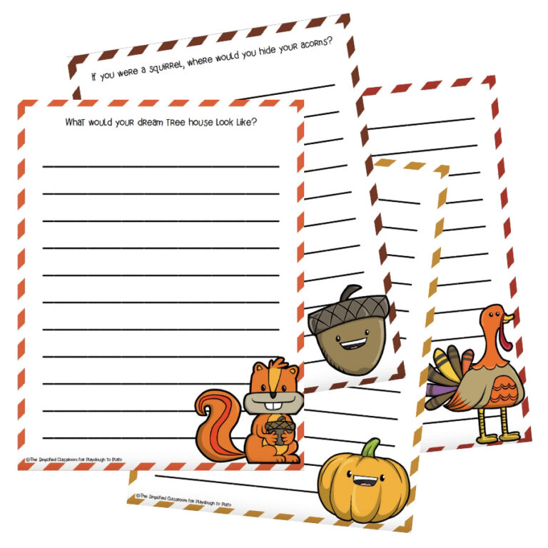Fall Writing Pages