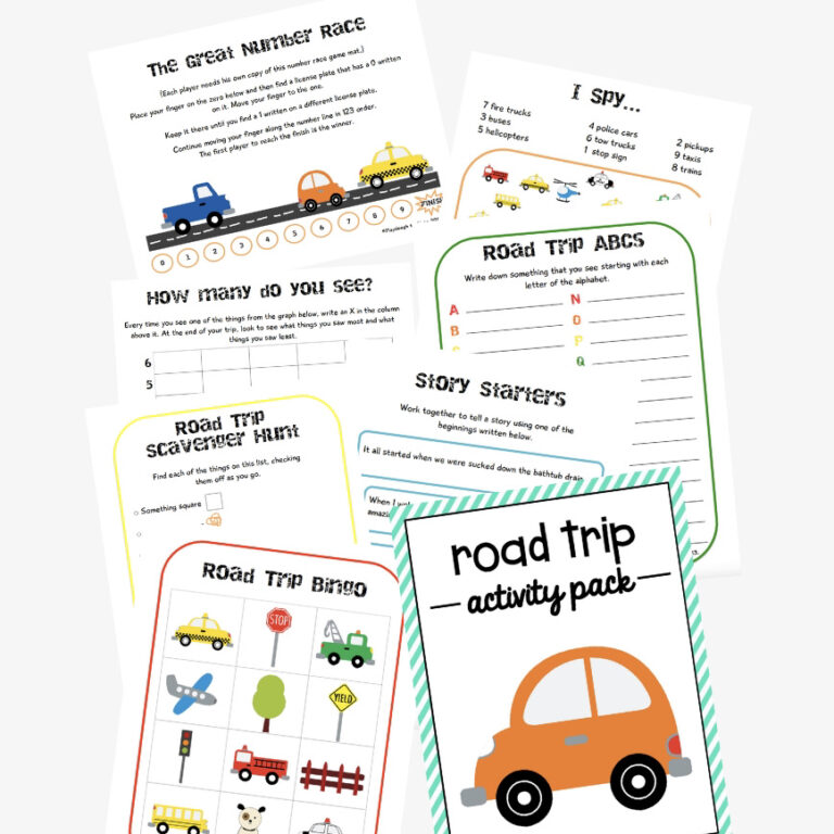 Road Trip Activity Pack
