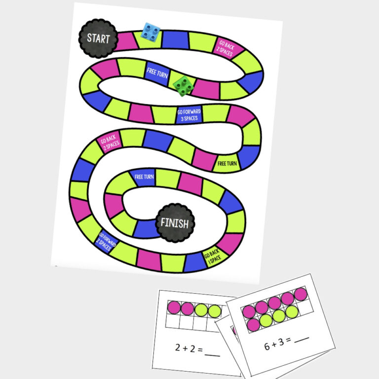 Ten Frame Addition Board Game