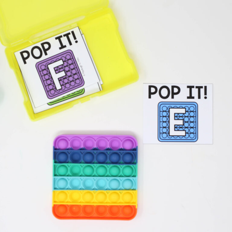 Pop It Letters