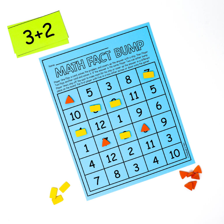 Editable Math Fact Bump