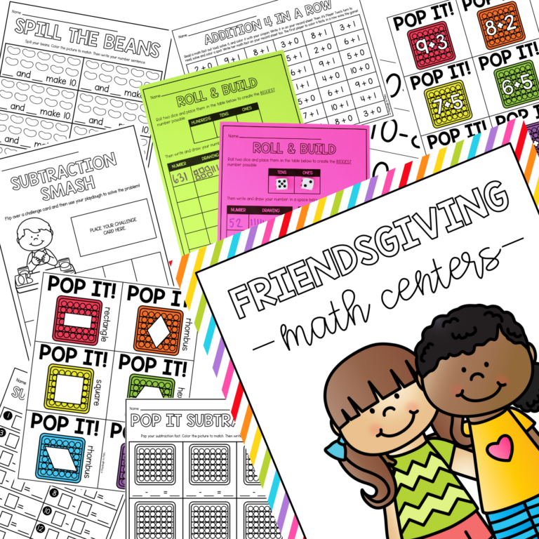 Friendsgiving Math Centers