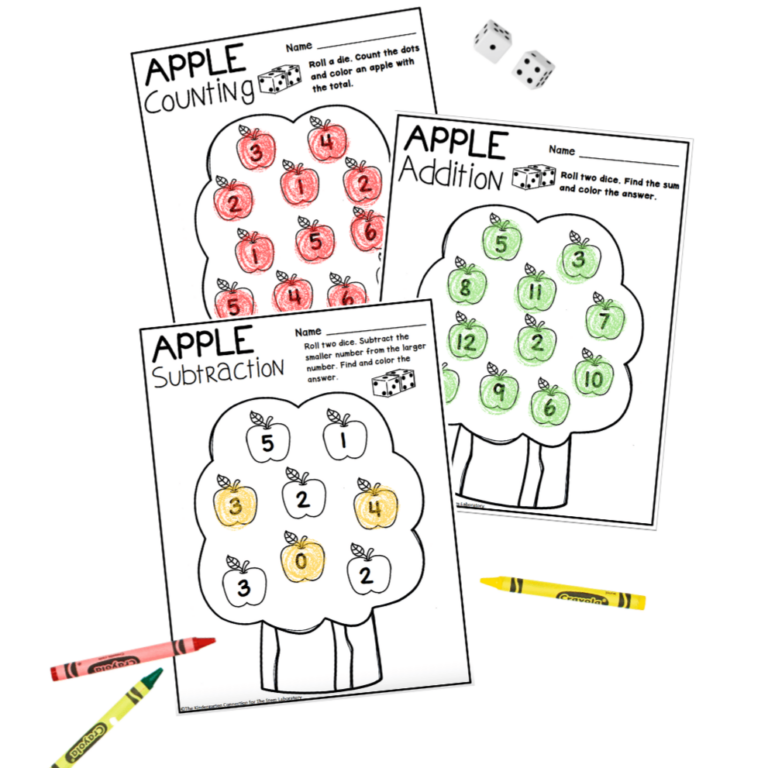Apple Math Dice Games