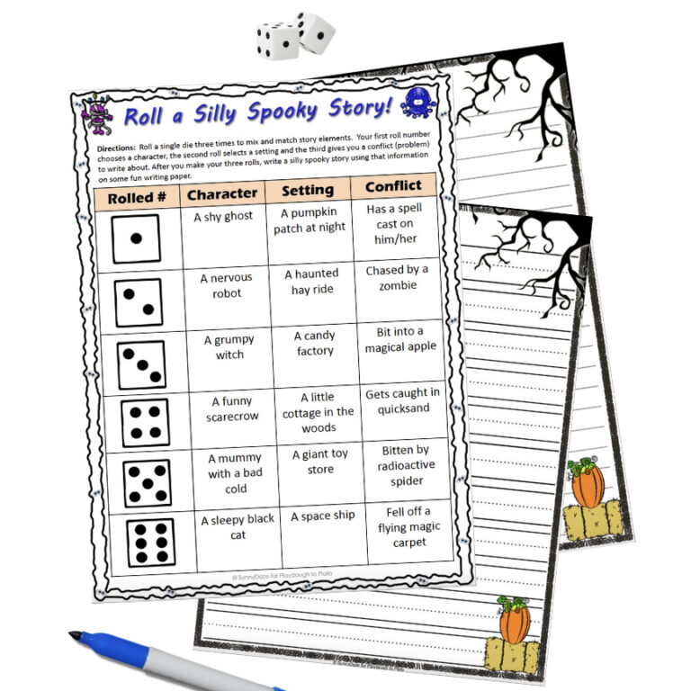 Roll a Silly Spooky Story