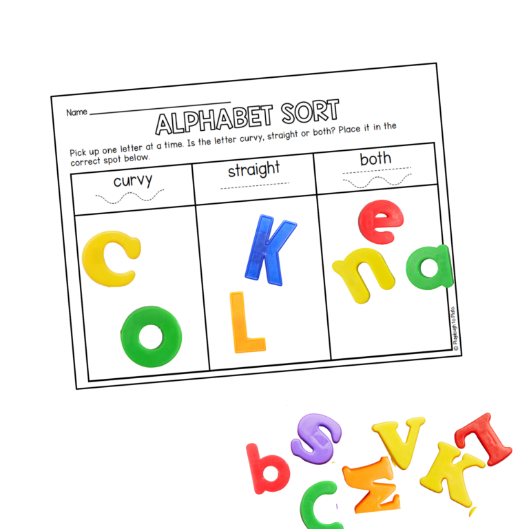 ABC Sort Curvy or Straight
