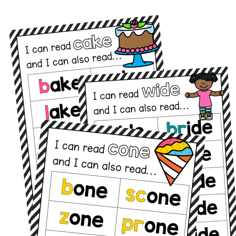 Long Vowel Phonics Posters