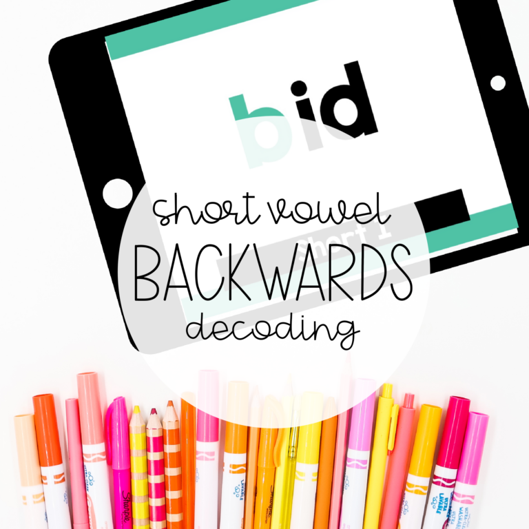 Short Vowel Backwards Decoding