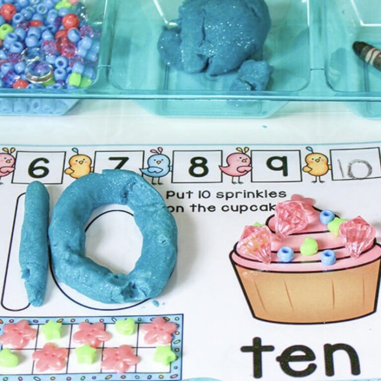 Playdough Number Mats