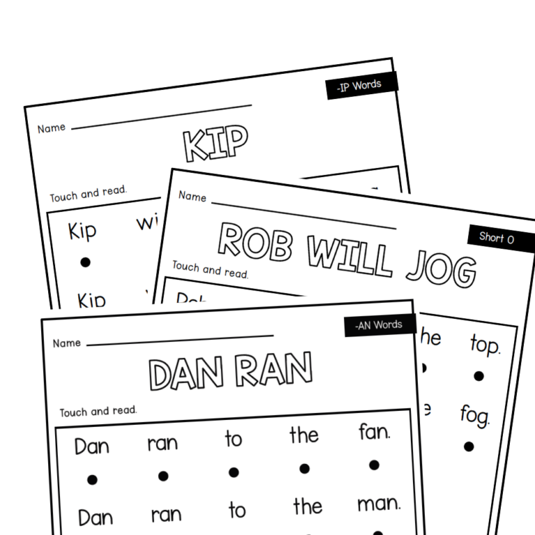 Short Vowel Decodable Passages – Set Two