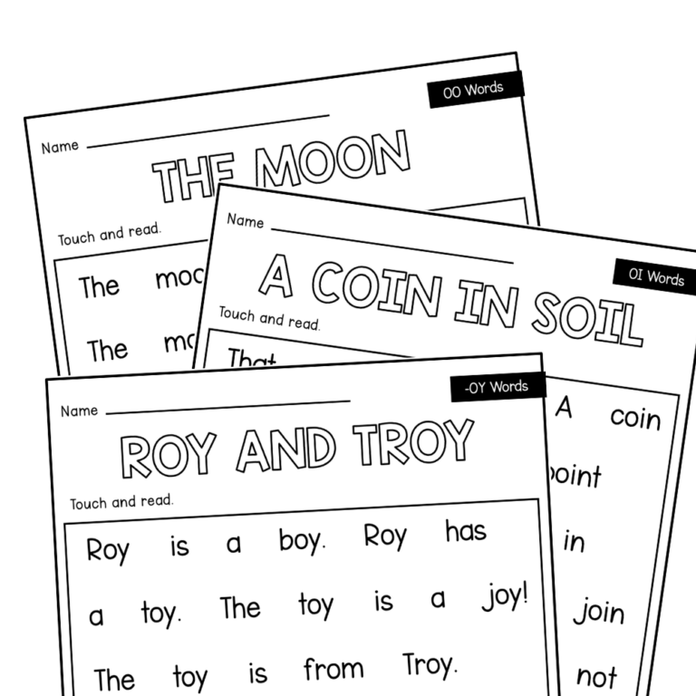 Diphthongs Decodable Passages