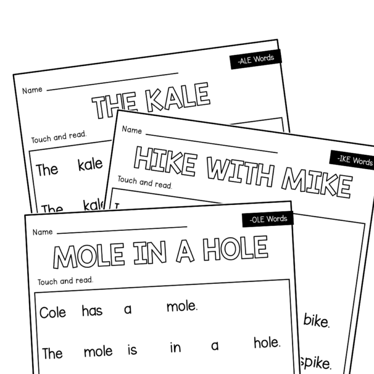 Magic E Decodable Passages