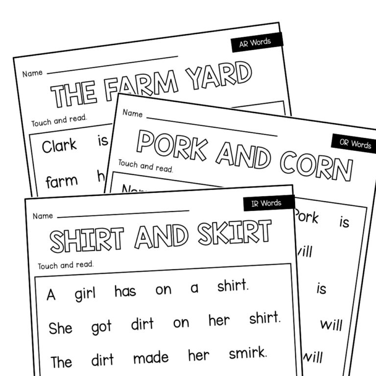 R-Influenced Vowel Decodable Passages