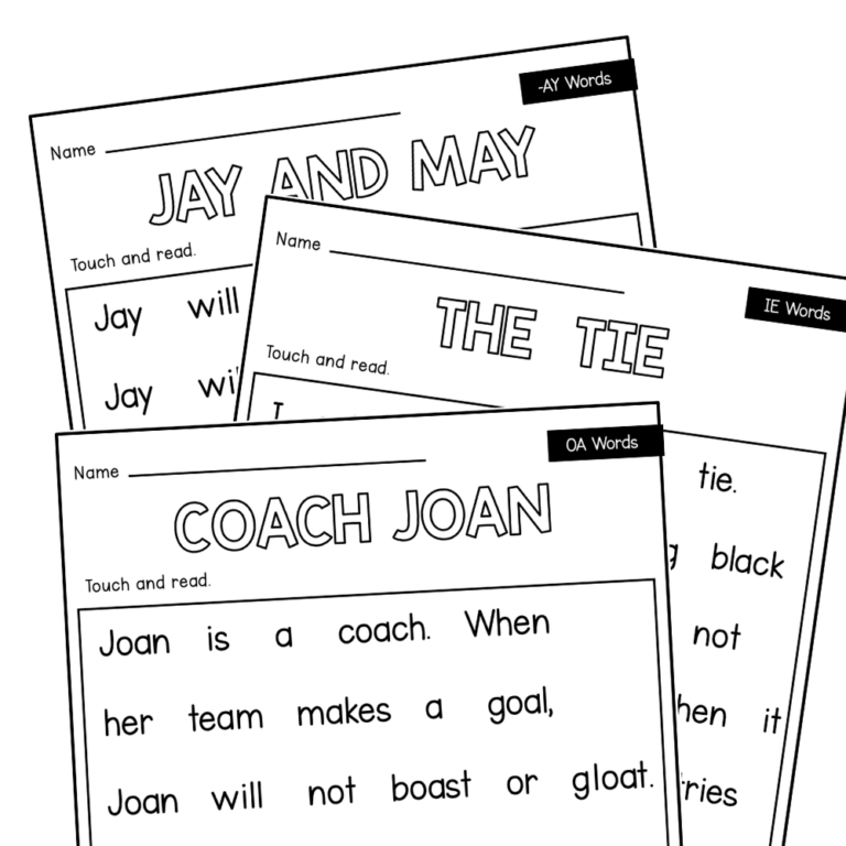 Vowel Team Decodable Passages