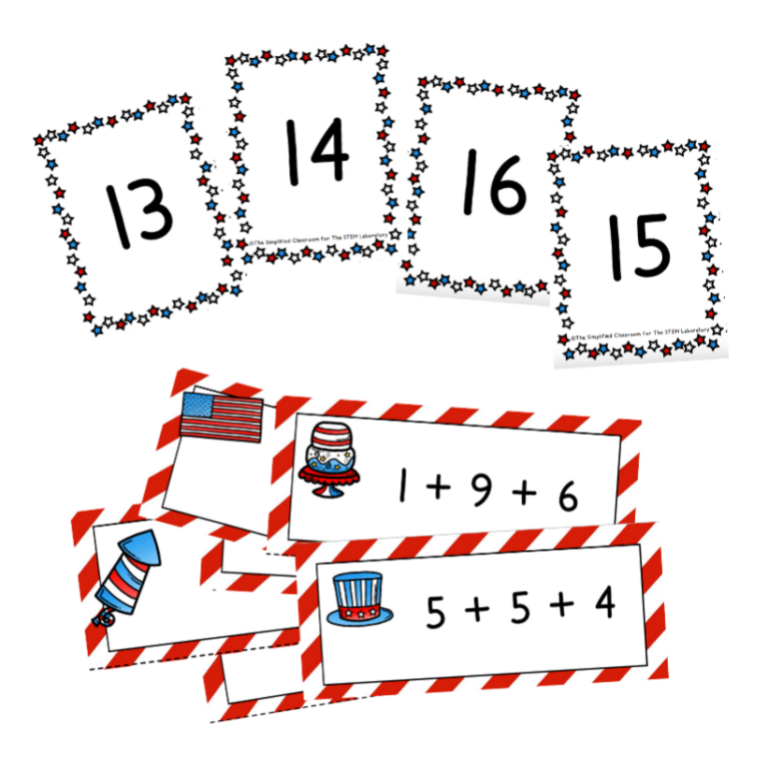 Fourth of July Addition Activity
