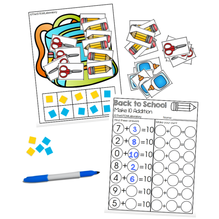 Back to School Ten Frames