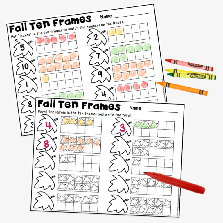 Fall Ten Frame