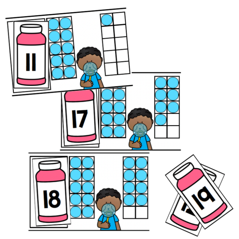 Bubble Teen Numbers