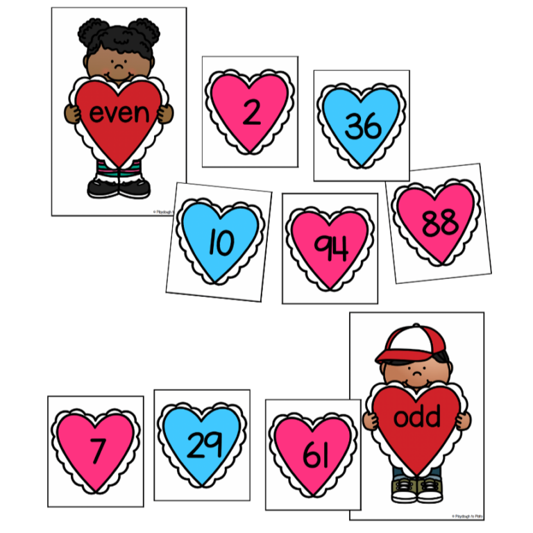 Valentine’s Odd and Even Sort