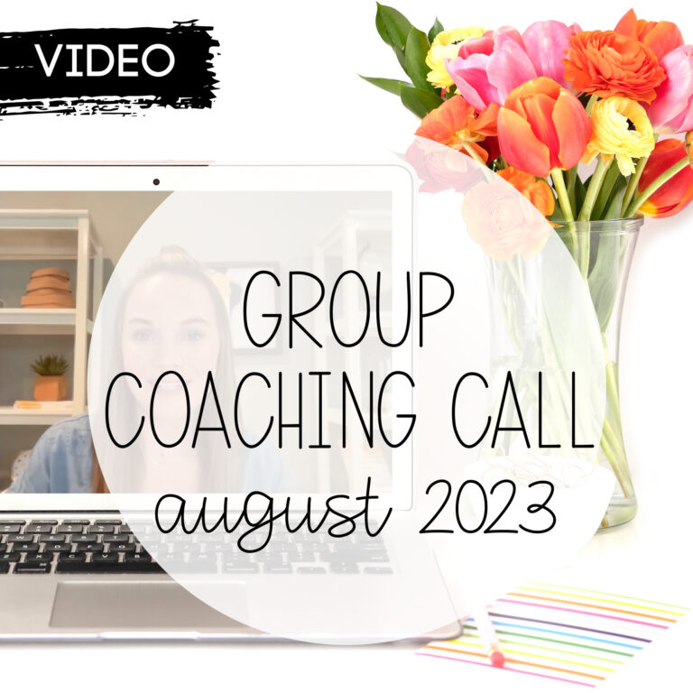 August 2023 Group Coaching Call