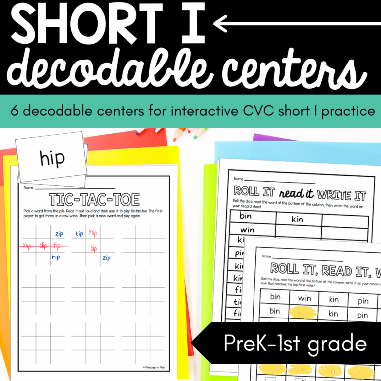 Decodable Short I Centers