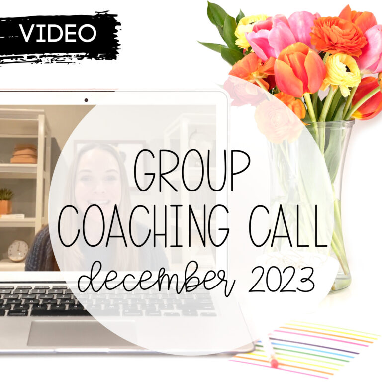 December 2023 Group Coaching Call