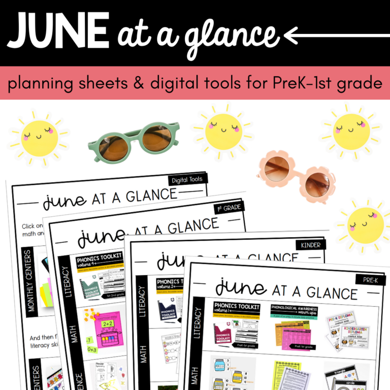 June at a Glance Lesson Plans