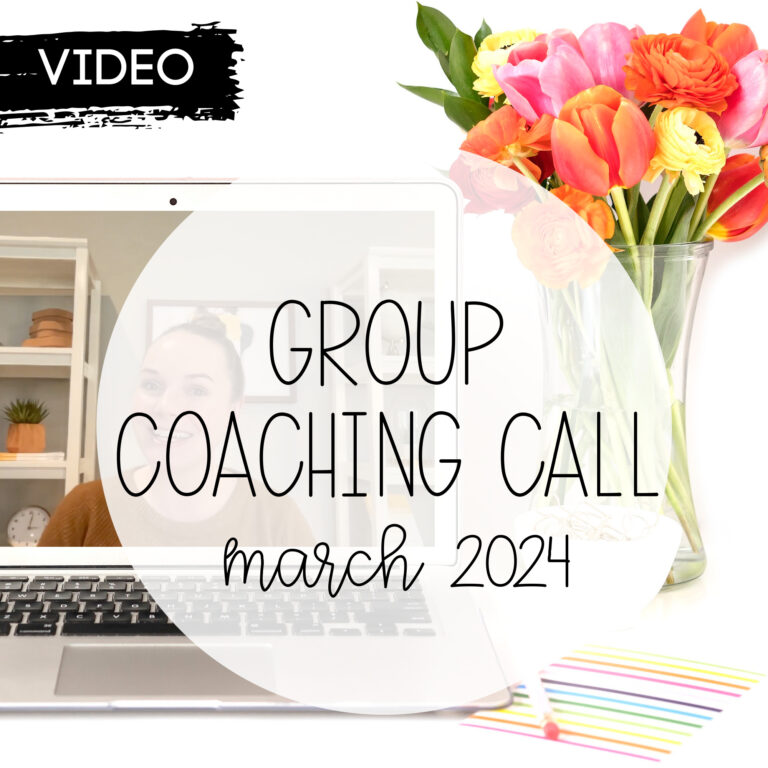 March 2024 Group Coaching Call