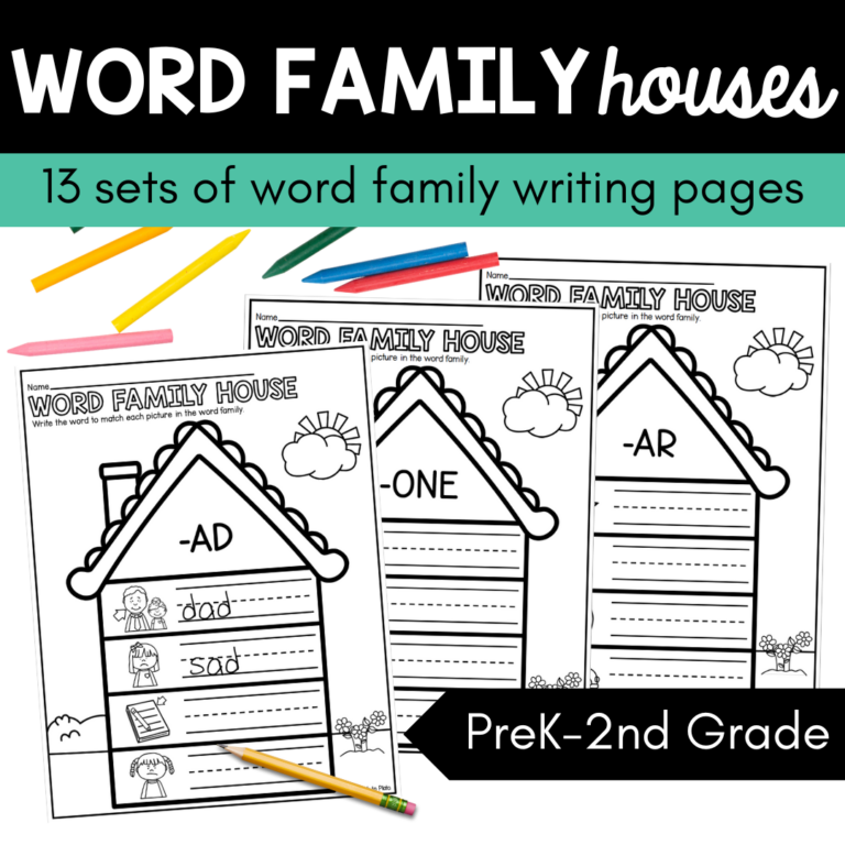 Word Family Houses