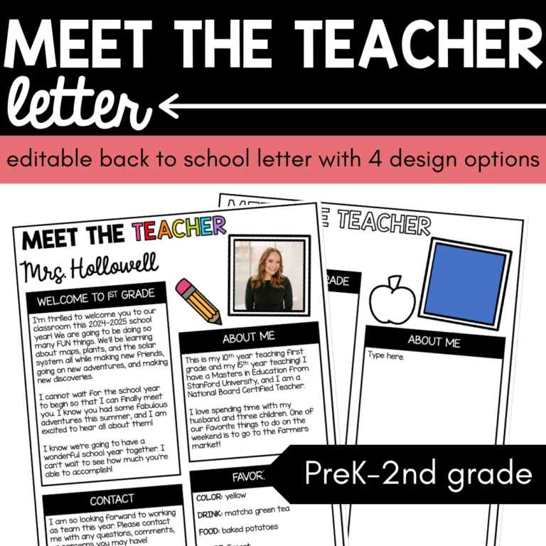 Meet the Teacher Letter