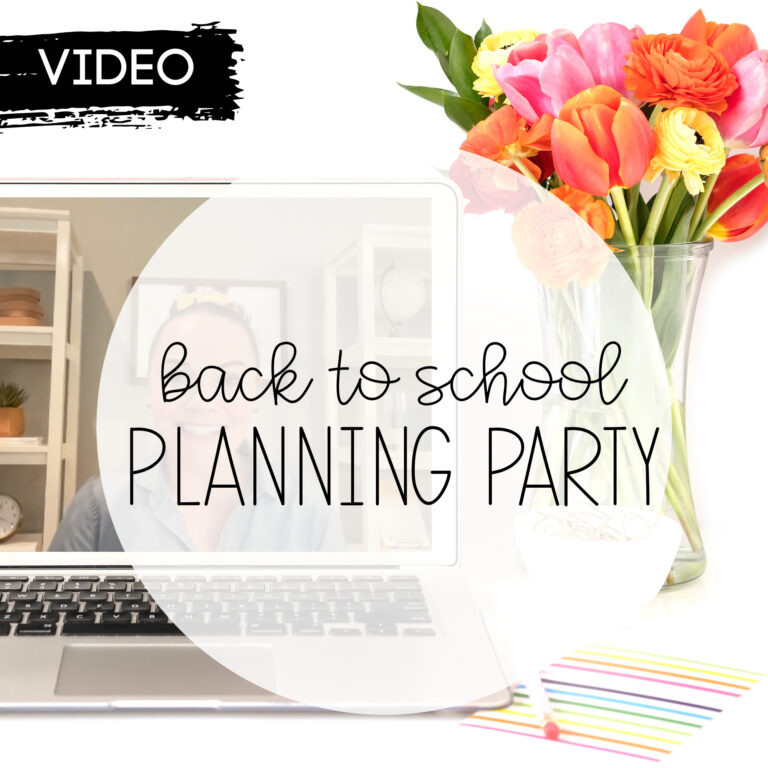 Back to School Planning Party