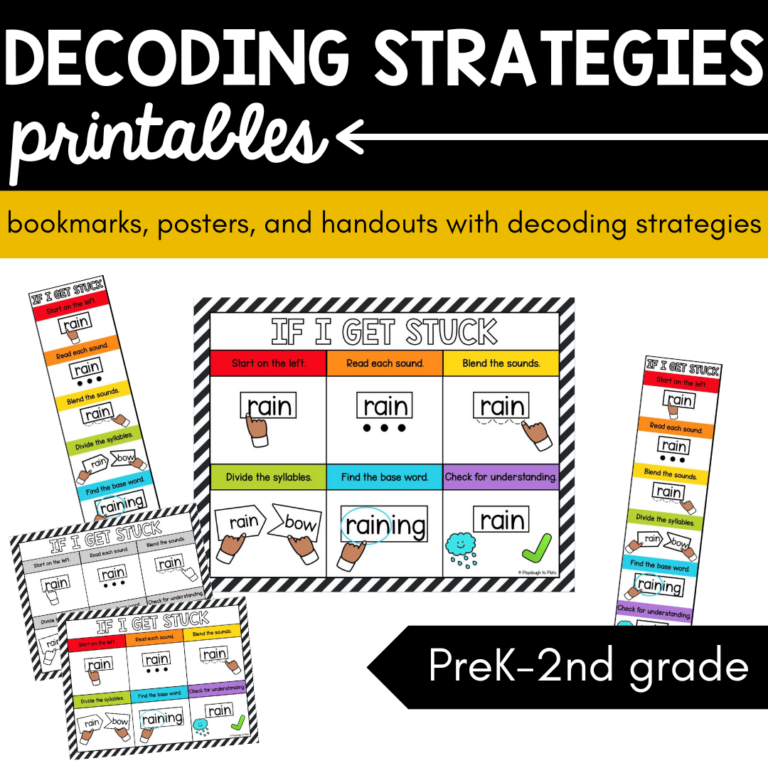 Decoding Strategies Printables