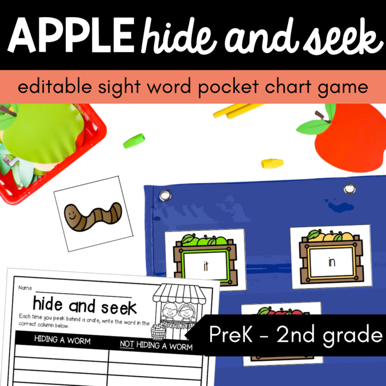 Editable Apple Hide and Seek