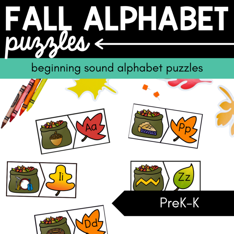 Fall Alphabet Puzzles