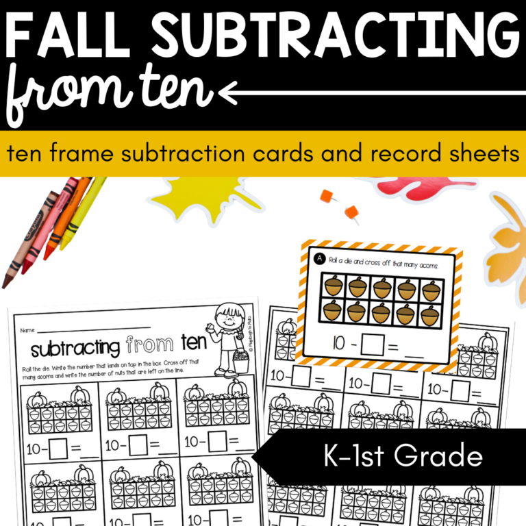 Fall Subtracting From Ten