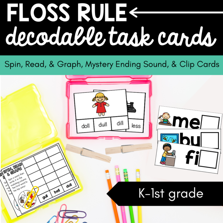 Floss Rule Decodable Task Cards