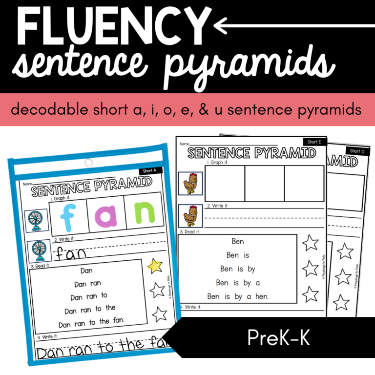 Short Vowel Sentence Pyramids