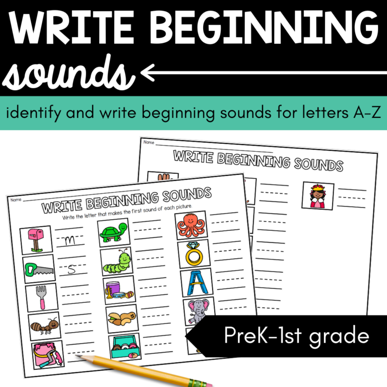 Write Beginning Sounds