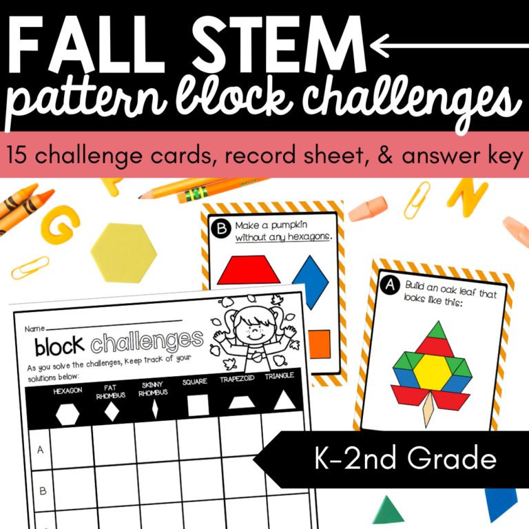 Fall STEM Pattern Block Challenges