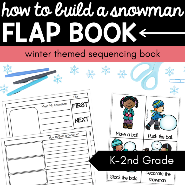 How to Build a Snowman Flap Book