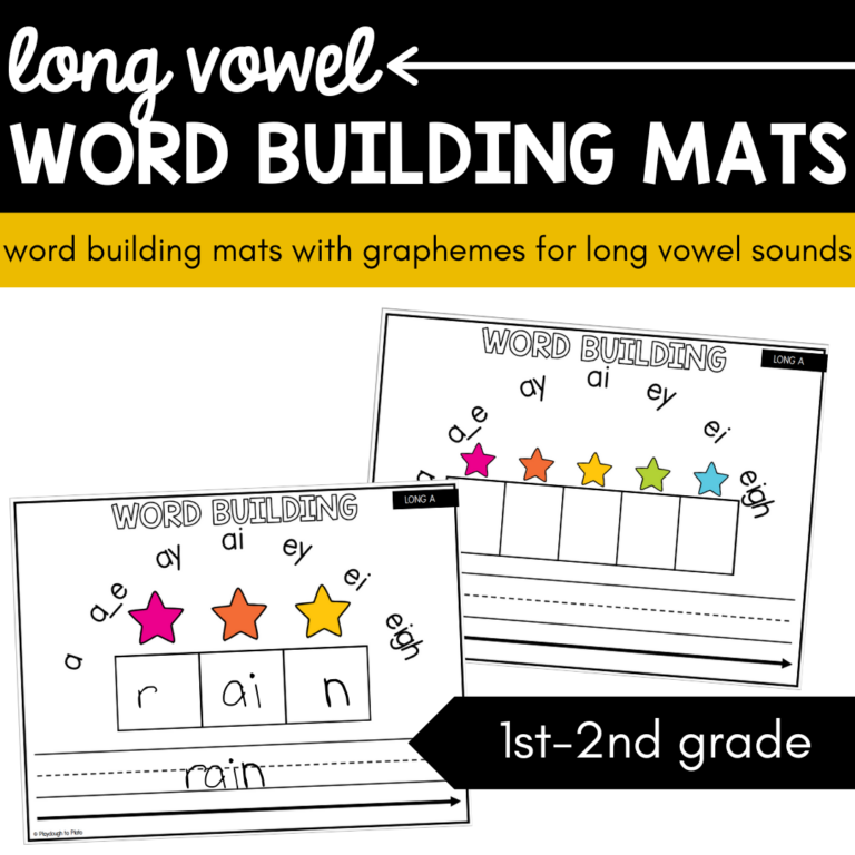 Long Vowel Word Building Mats