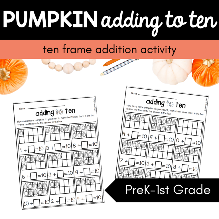 Pumpkin Adding to Ten