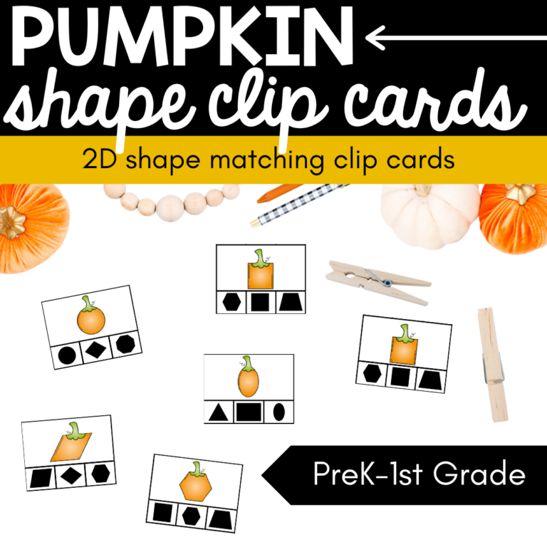 Pumpkin Shape Clip Cards