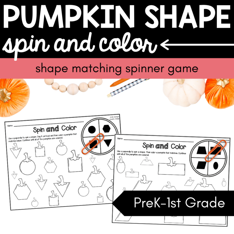 Pumpkin Shape Spin & Color