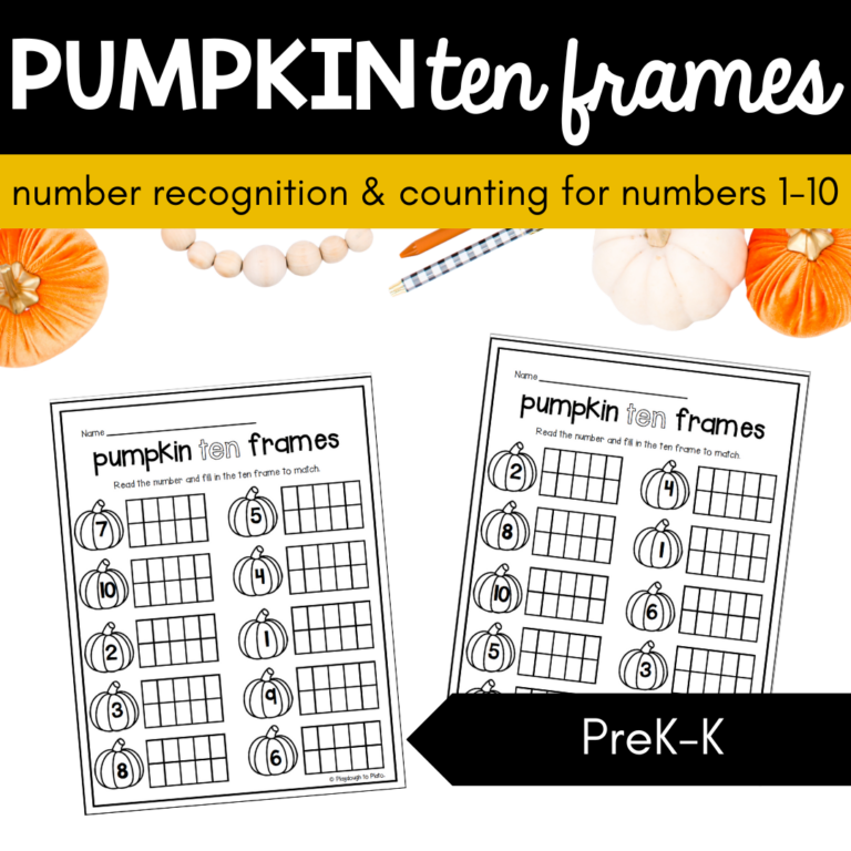 Pumpkin Ten Frames