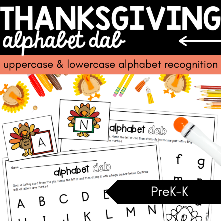 Thanksgiving Alphabet Dab