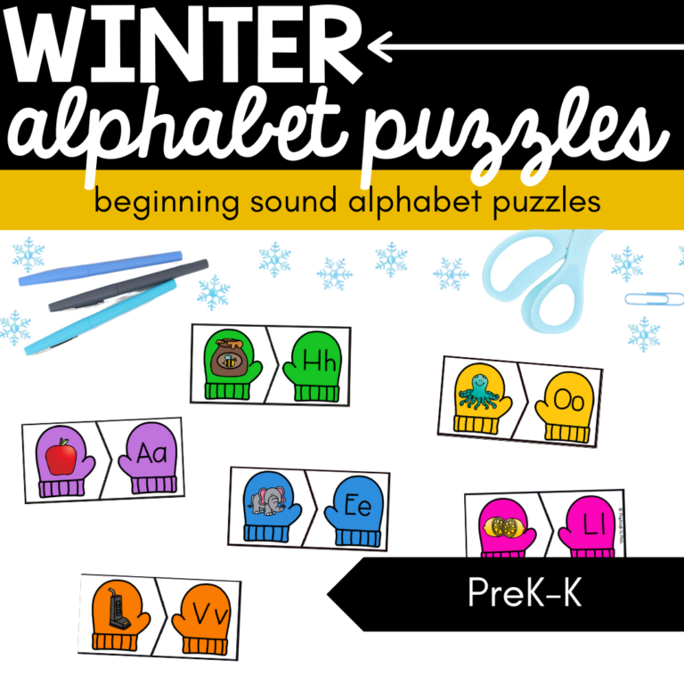 Winter Alphabet Puzzles