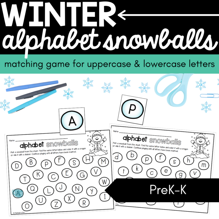 Winter Alphabet Snowballs