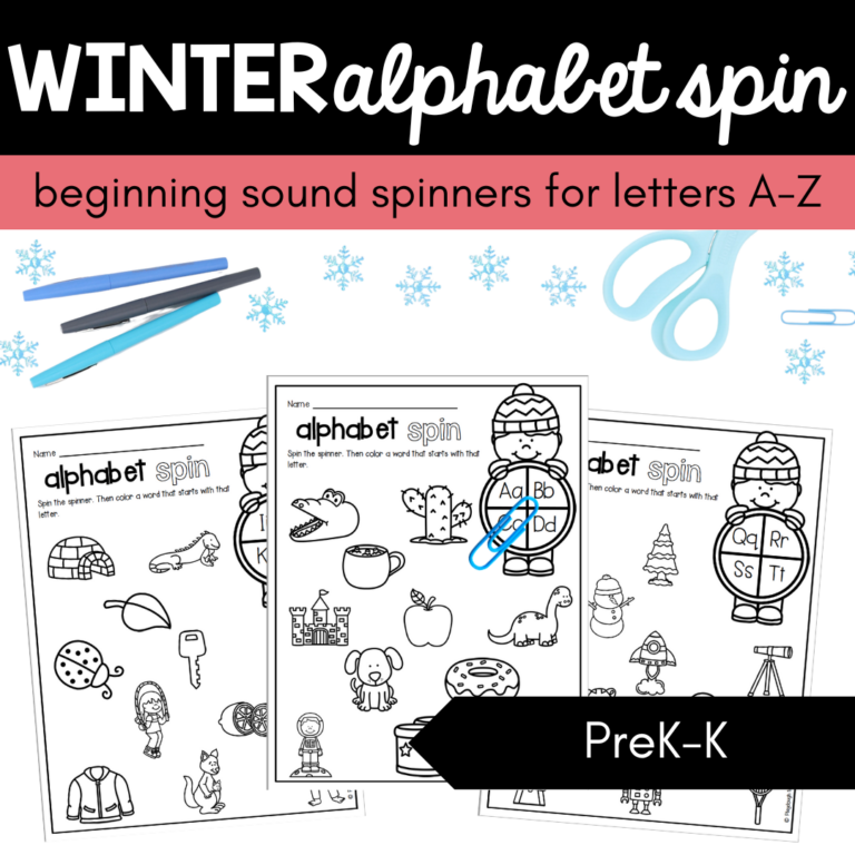 Winter Alphabet Spin