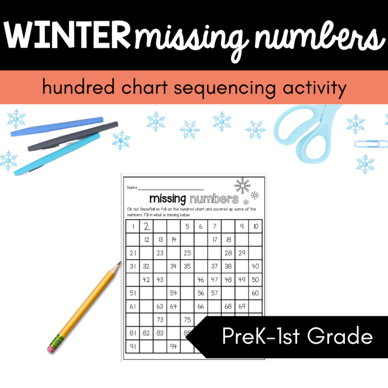 Winter Missing Numbers