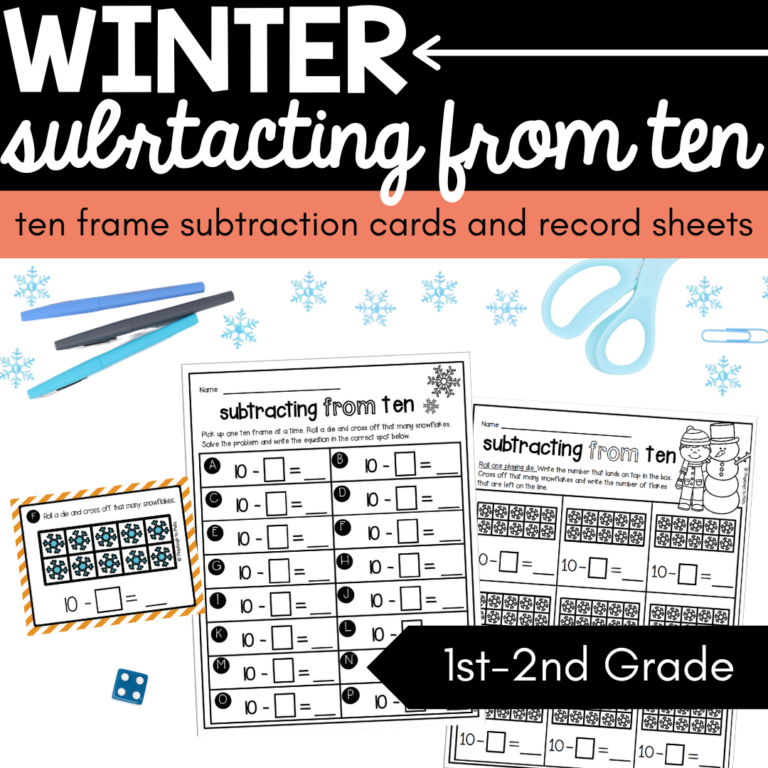 Winter Subtracting from Ten